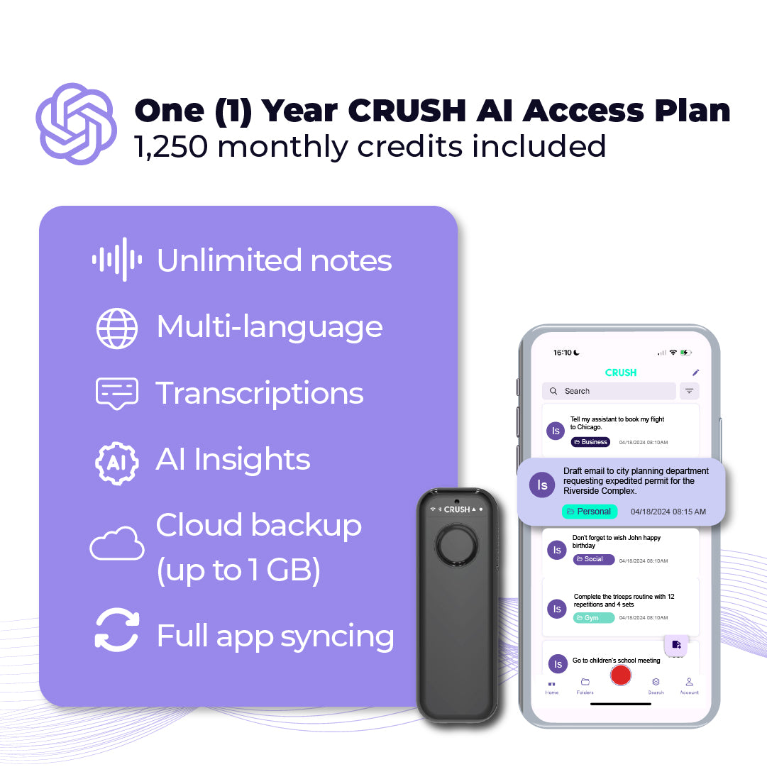 One (1) Year CRUSH AI Access Plan